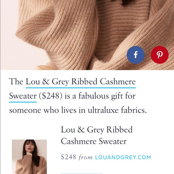 SOLD-Lou & Grey 100% Cashmere Ribbed Sweater - Picture 4 of 15